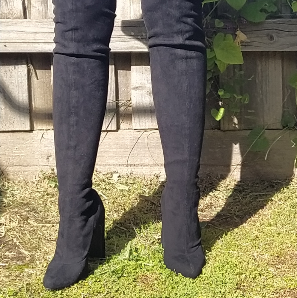 Kookai thigh high black boots